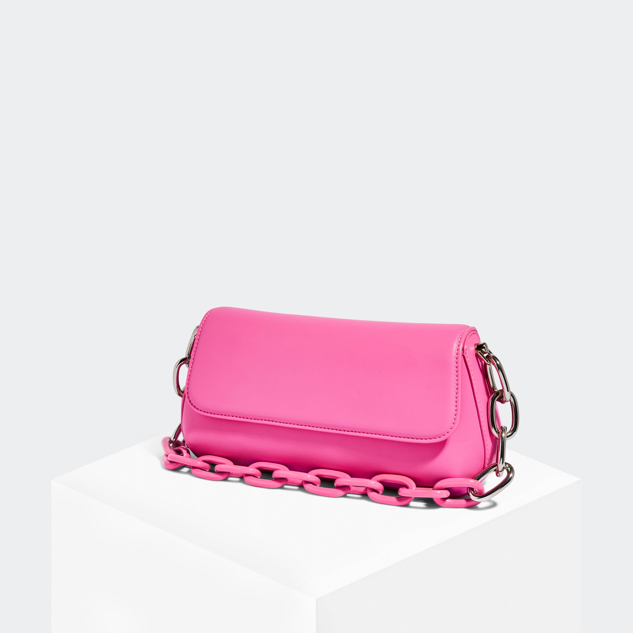 Mini Neon Hot Pink Satchel Bag